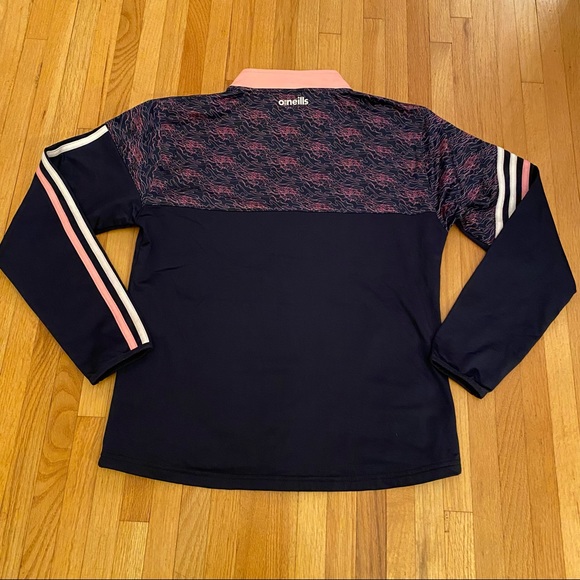O'NEILLS Girls Donegal GAA Nevis 26 3 Stripe Full Zip Navy & Pink Jacket NEW - Picture 9 of 15
